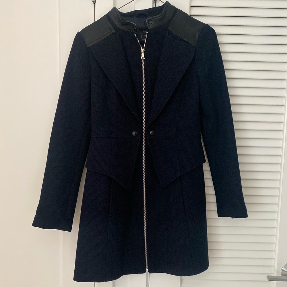Navy GUESS Women’s Peacoat with Leather Pads
